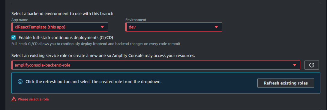 fill required fields